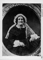 Copy photograph of a portrait of an unidentified woman
