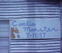 Sign for Cookie Monster