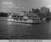 Twin-City Queen steamboat on the Ouachita River in Monroe Louisiana circa 1968