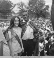Queen and King of the Cochon de Lait Festival in Mansura Louisiana circa 1972