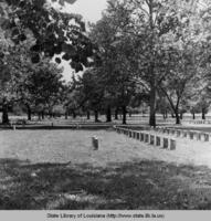 Port Hudson National Cemetery in Port Hudson Louisiana circa 1950s
